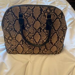 Snake print purse